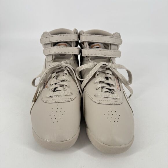 Reebok Freestyle Hi “The 54-11” Women’s High Top Sneakers Beige Size 9 - Picture 3 of 11